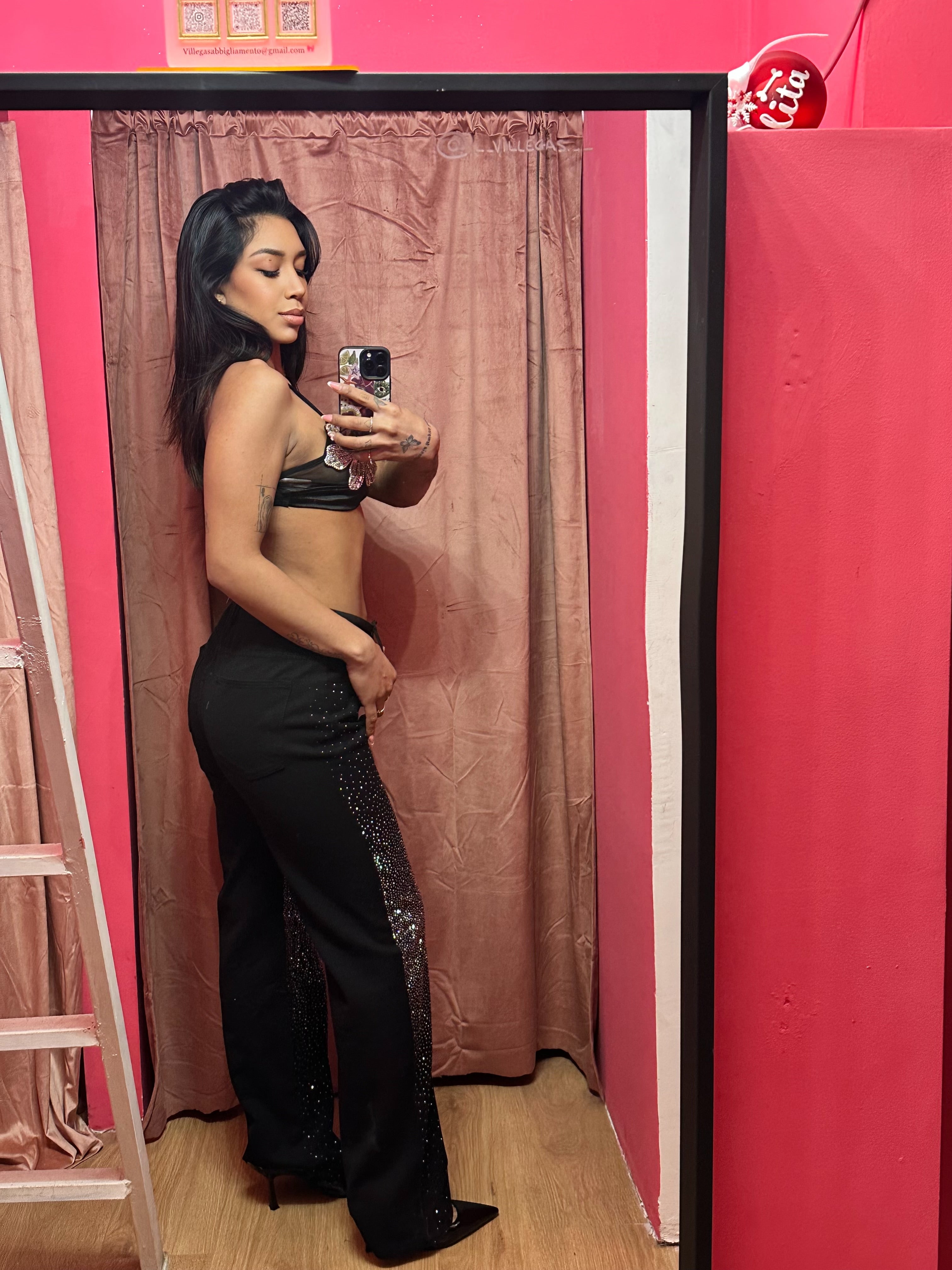 Jeans brillantinato crystal