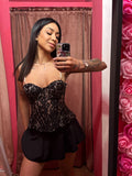 Corsetto perla nera
