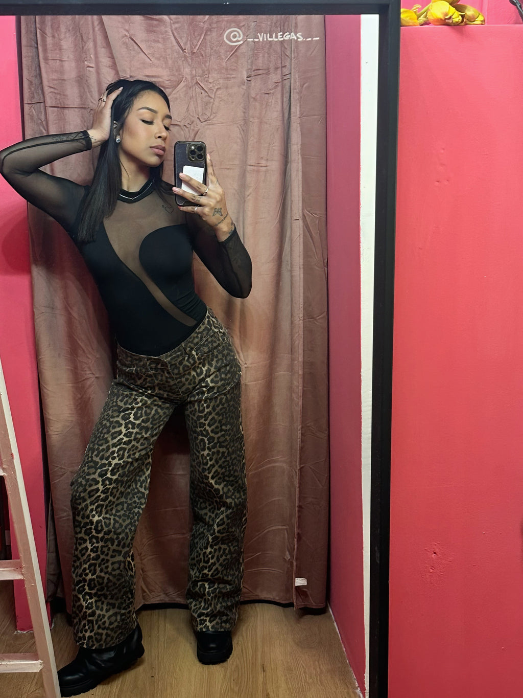 Jeans leopardati