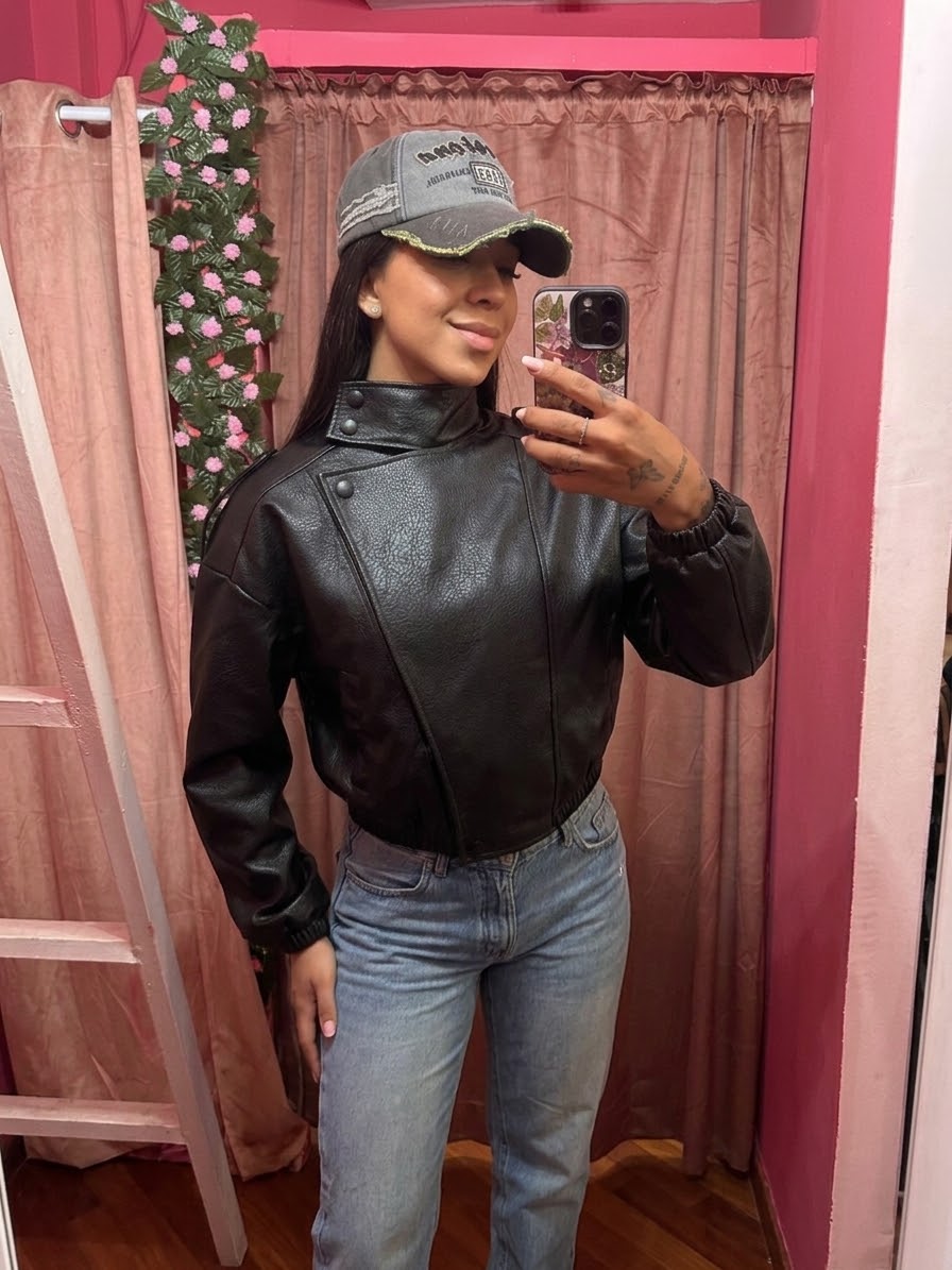 Giacca biker pelle