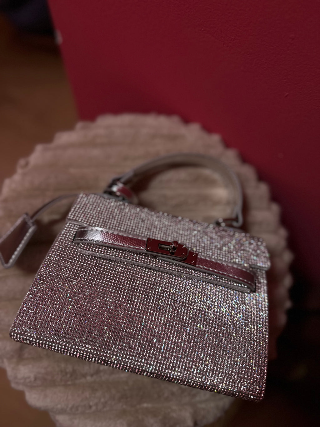 Mini birkin brillantinato