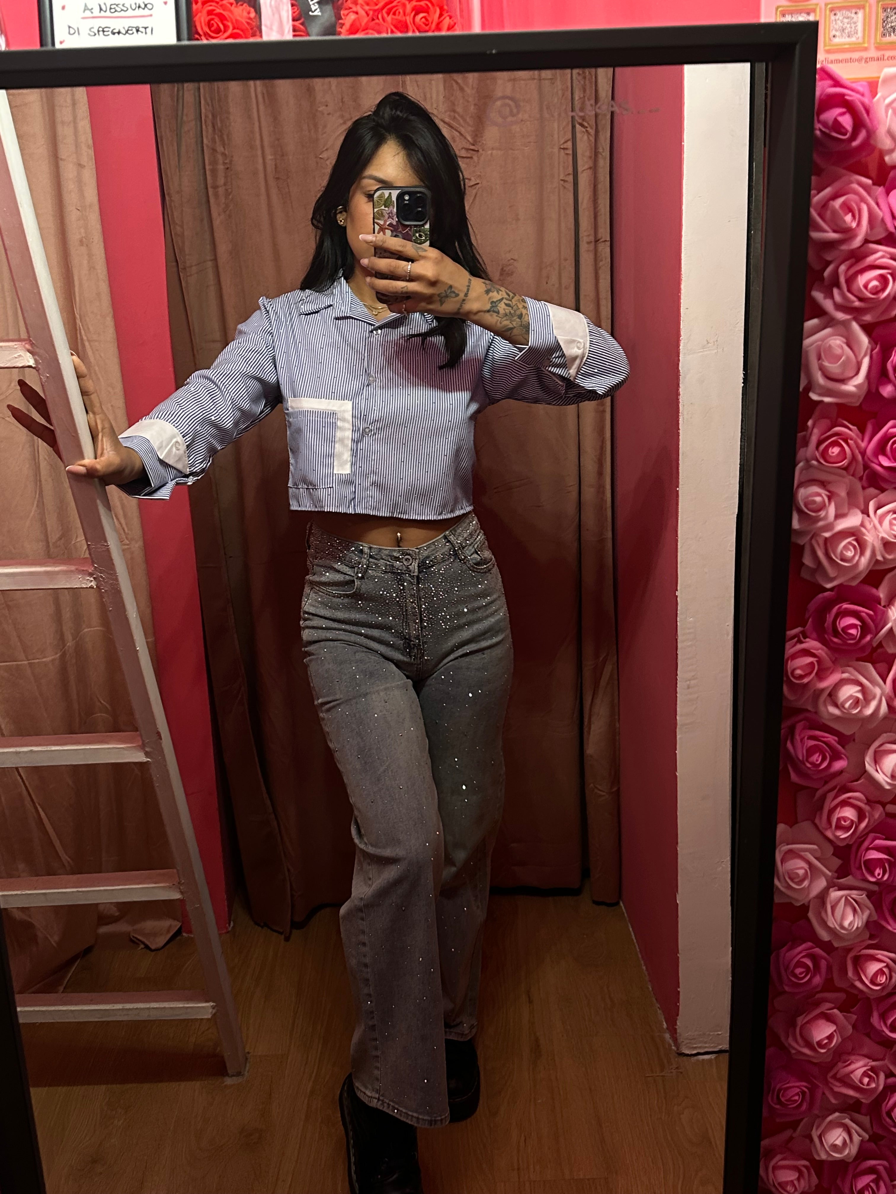 Jeans brillantinati stelle
