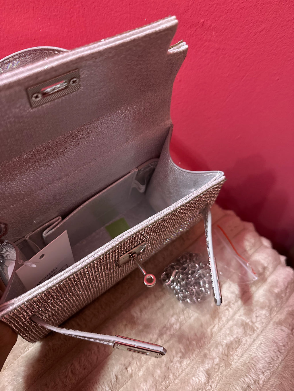Mini birkin brillantinato