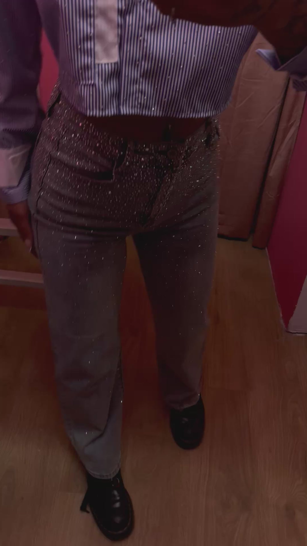 Jeans brillantinati stelle